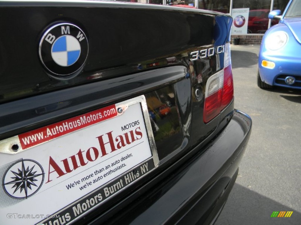 2002 3 Series 330i Coupe - Jet Black / Natural Brown photo #32