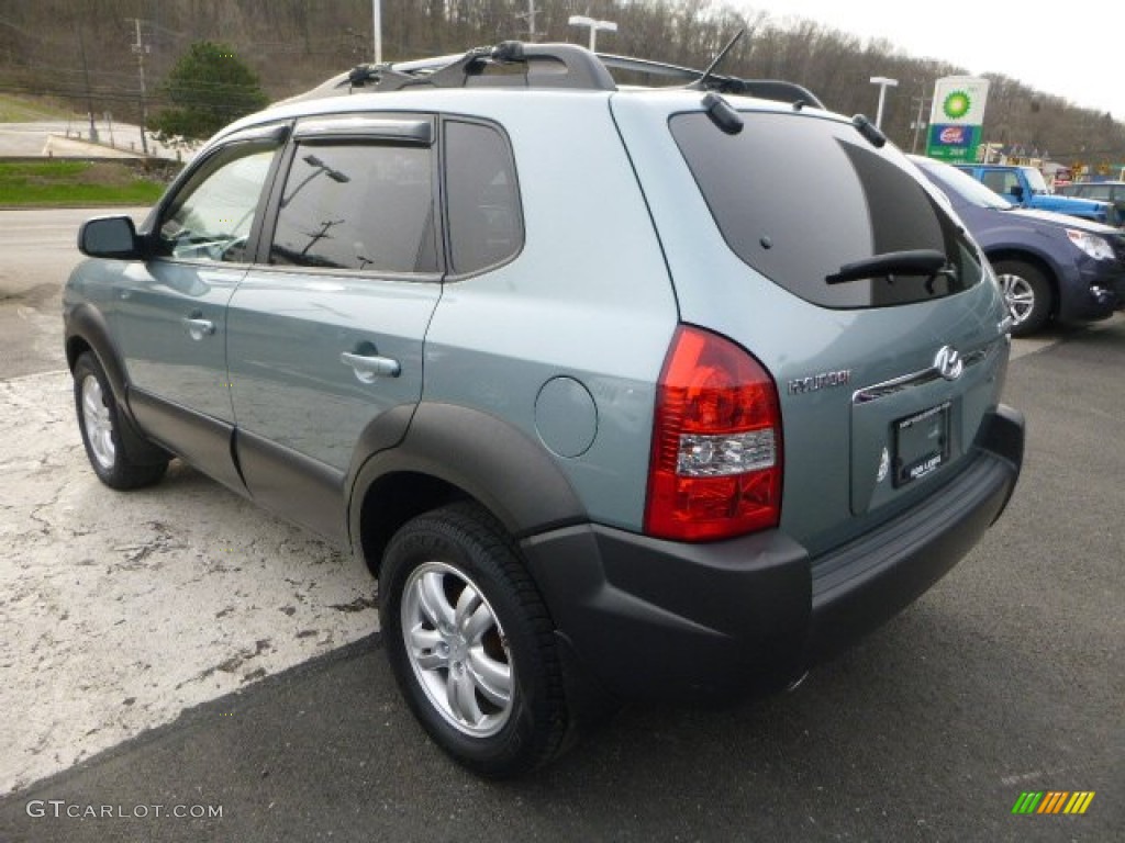 2007 Tucson SE - Alpine Frost Blue Metallic / Gray photo #3