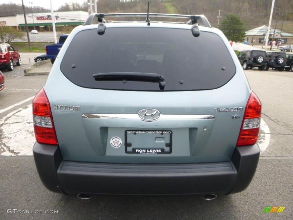 2007 Tucson SE - Alpine Frost Blue Metallic / Gray photo #4