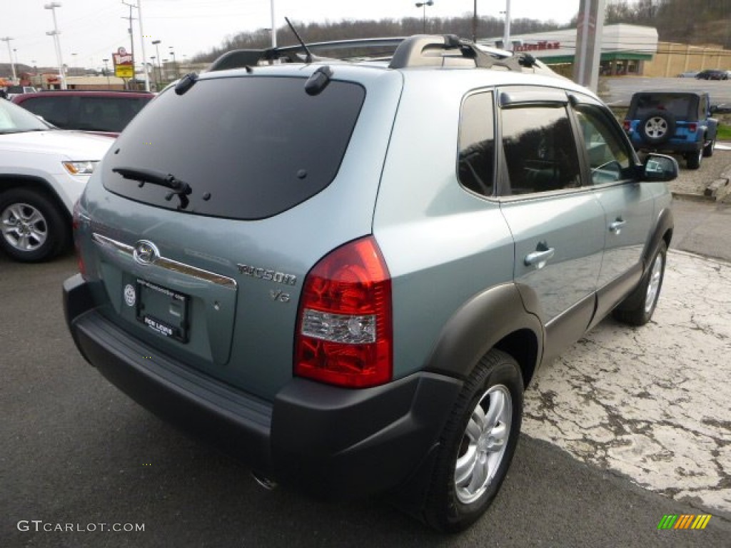 2007 Tucson SE - Alpine Frost Blue Metallic / Gray photo #5