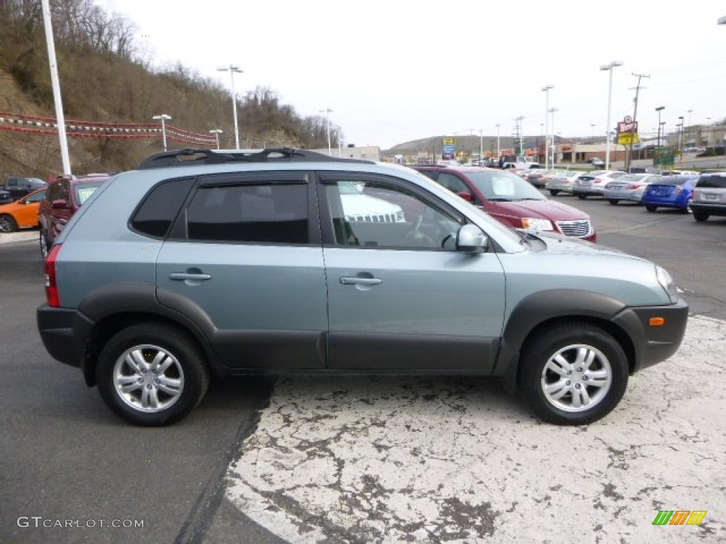 2007 Tucson SE - Alpine Frost Blue Metallic / Gray photo #6