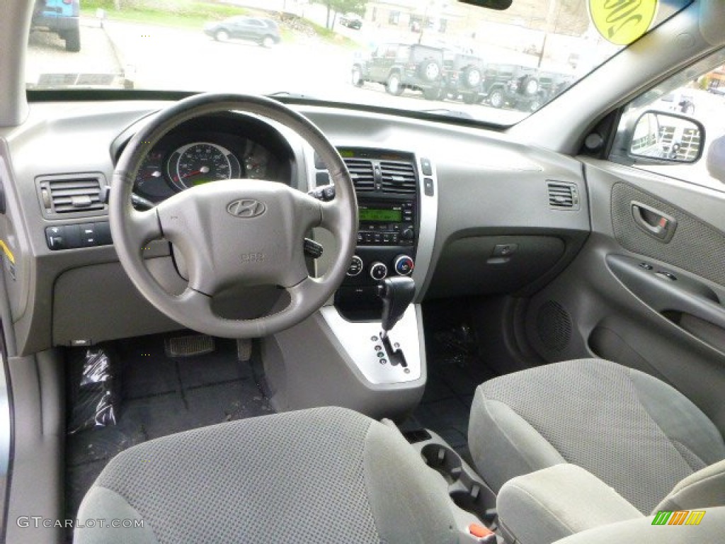 2007 Tucson SE - Alpine Frost Blue Metallic / Gray photo #12