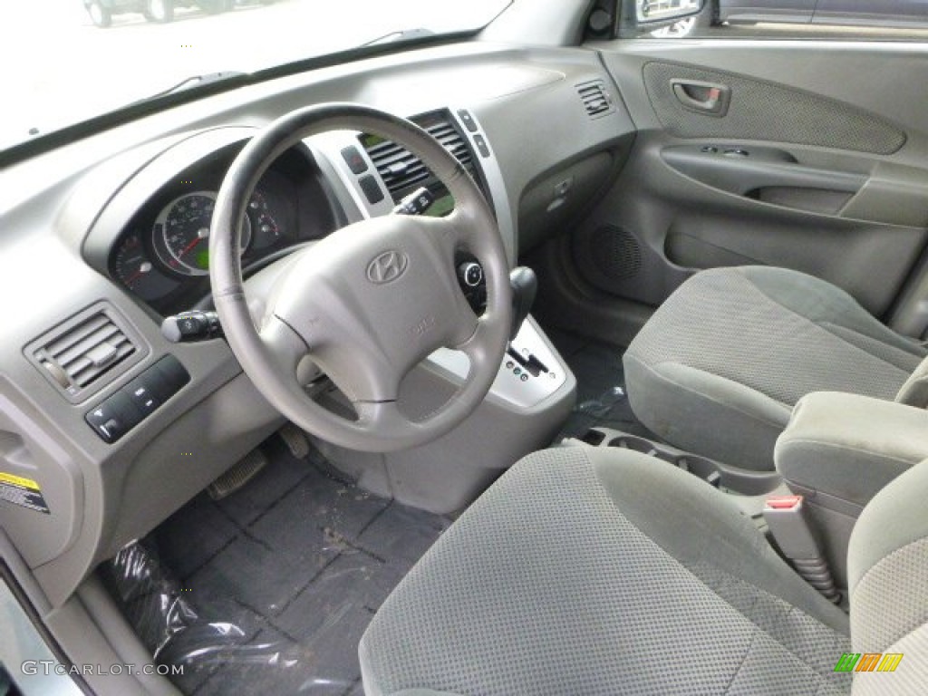 2007 Tucson SE - Alpine Frost Blue Metallic / Gray photo #15