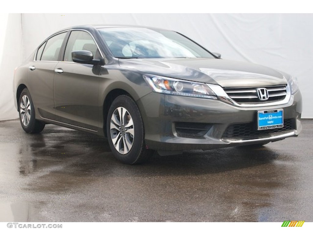 2014 Accord LX Sedan - Hematite Metallic / Black photo #1