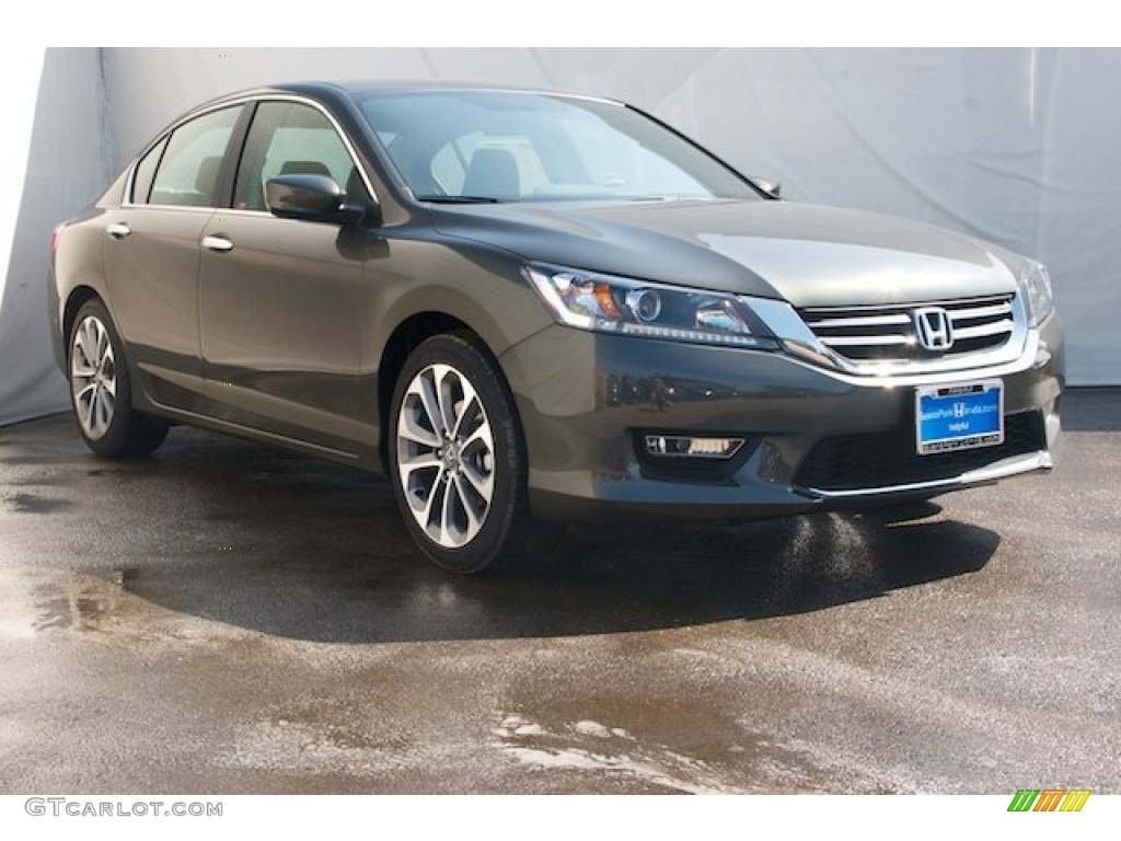 2014 Accord Sport Sedan - Hematite Metallic / Black photo #1
