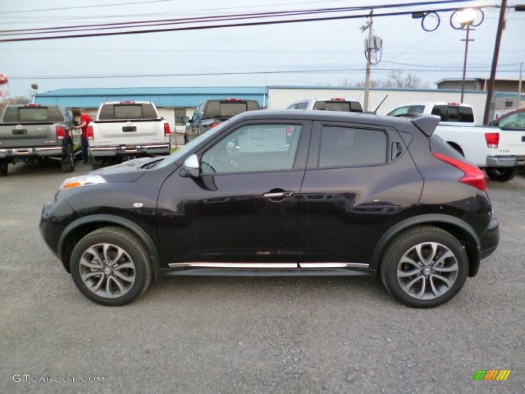 2014 Juke SV AWD - Bordeaux Black / Black photo #4