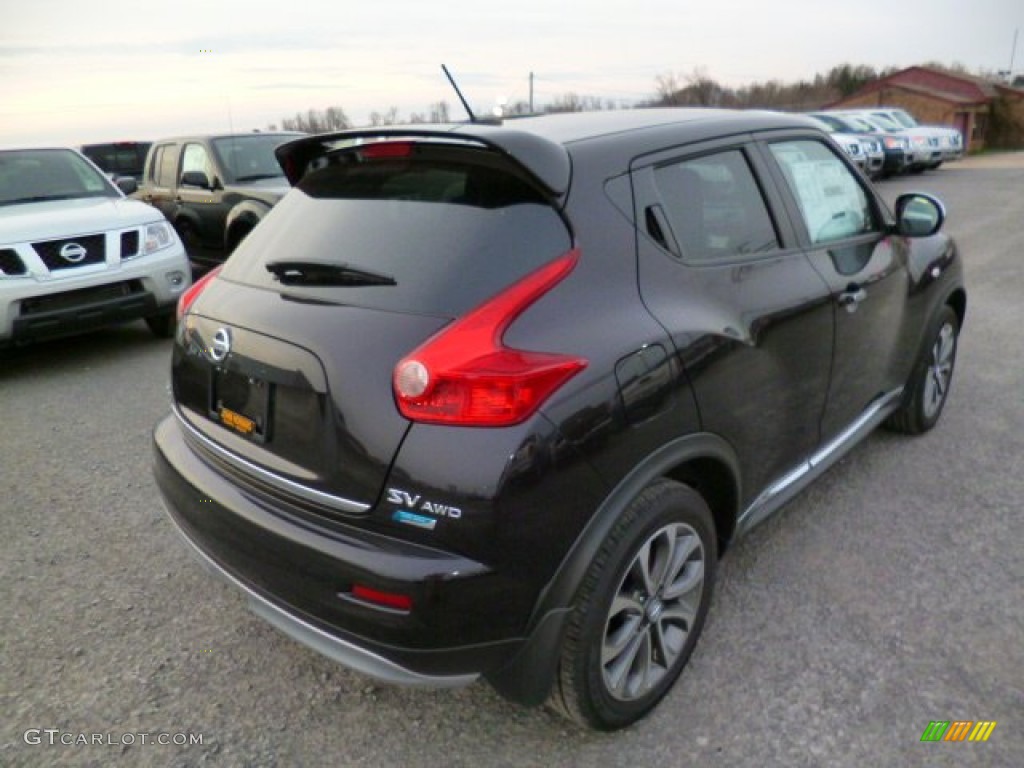 2014 Juke SV AWD - Bordeaux Black / Black photo #7