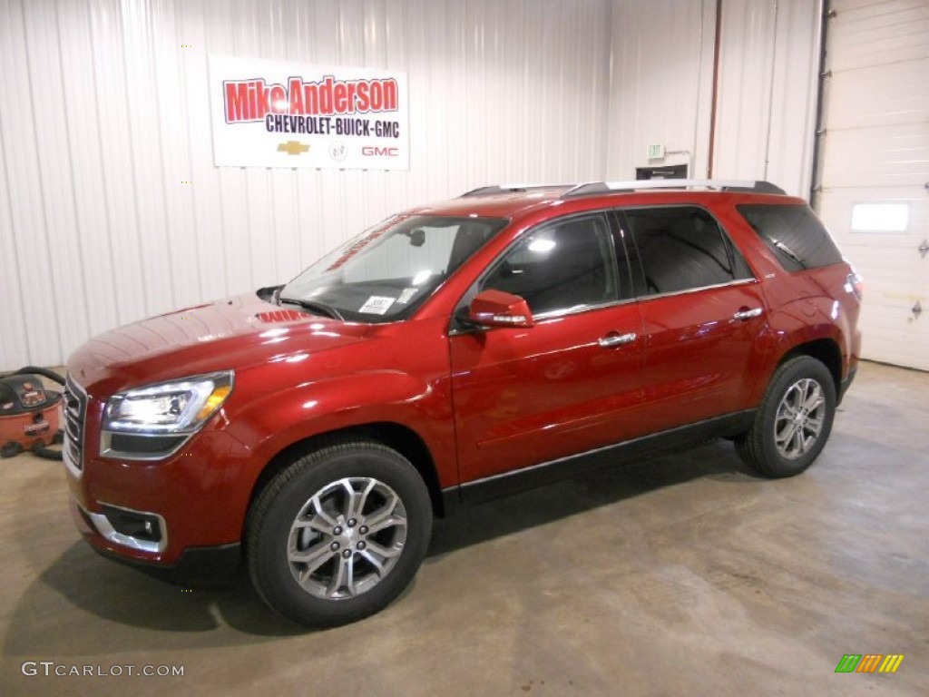 Crystal Red Tintcoat GMC Acadia