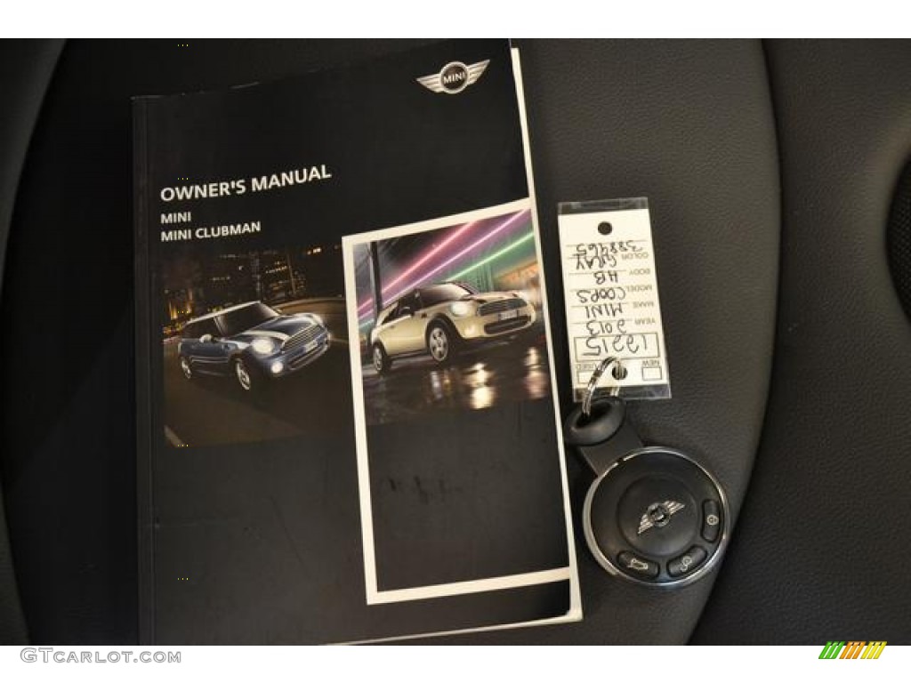 2013 Cooper S Hardtop - Highclass Gray Metallic / Carbon Black photo #24