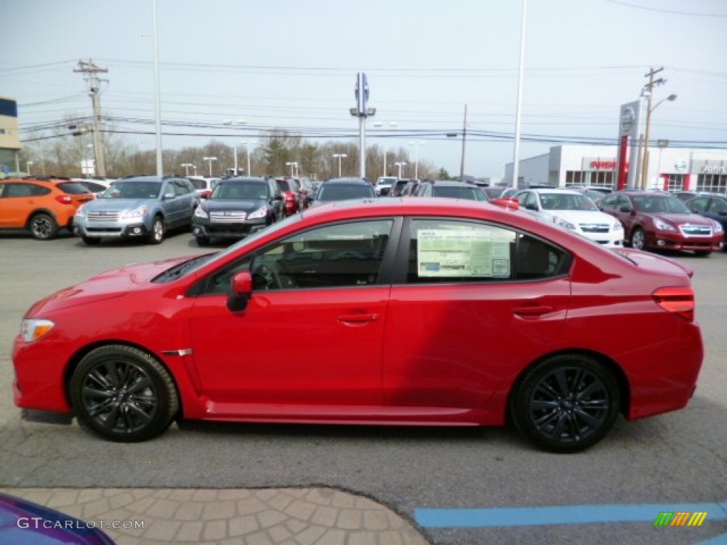 Lightning Red 2015 Subaru WRX Premium Exterior Photo #92693789