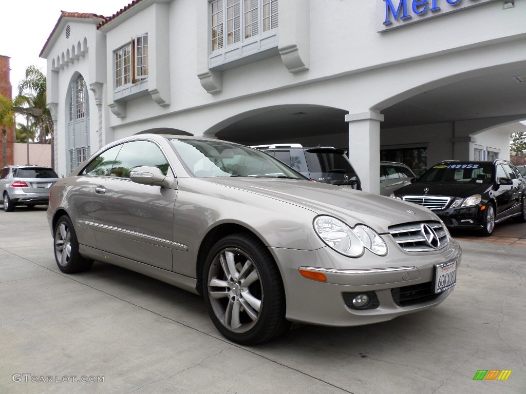 2007 CLK 350 Coupe - Pewter Metallic / Black photo #1