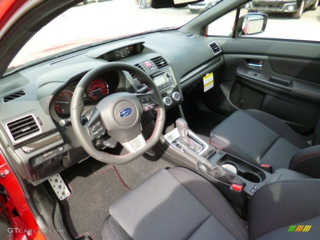 Carbon Black Interior 2015 Subaru WRX Premium Photo #92694053