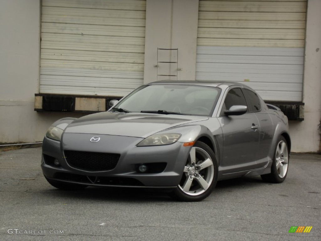 2005 RX-8 Sport - Titanium Gray Metallic / Black/Chaparral photo #1