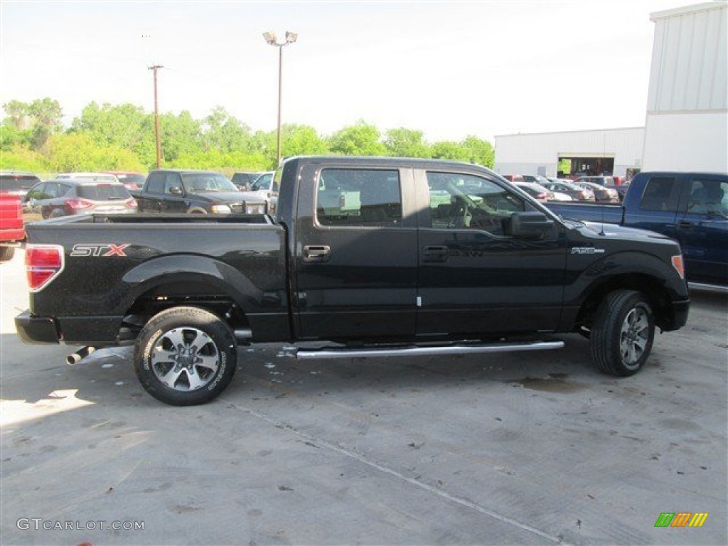 2014 F150 STX SuperCrew - Tuxedo Black / Steel Grey photo #5