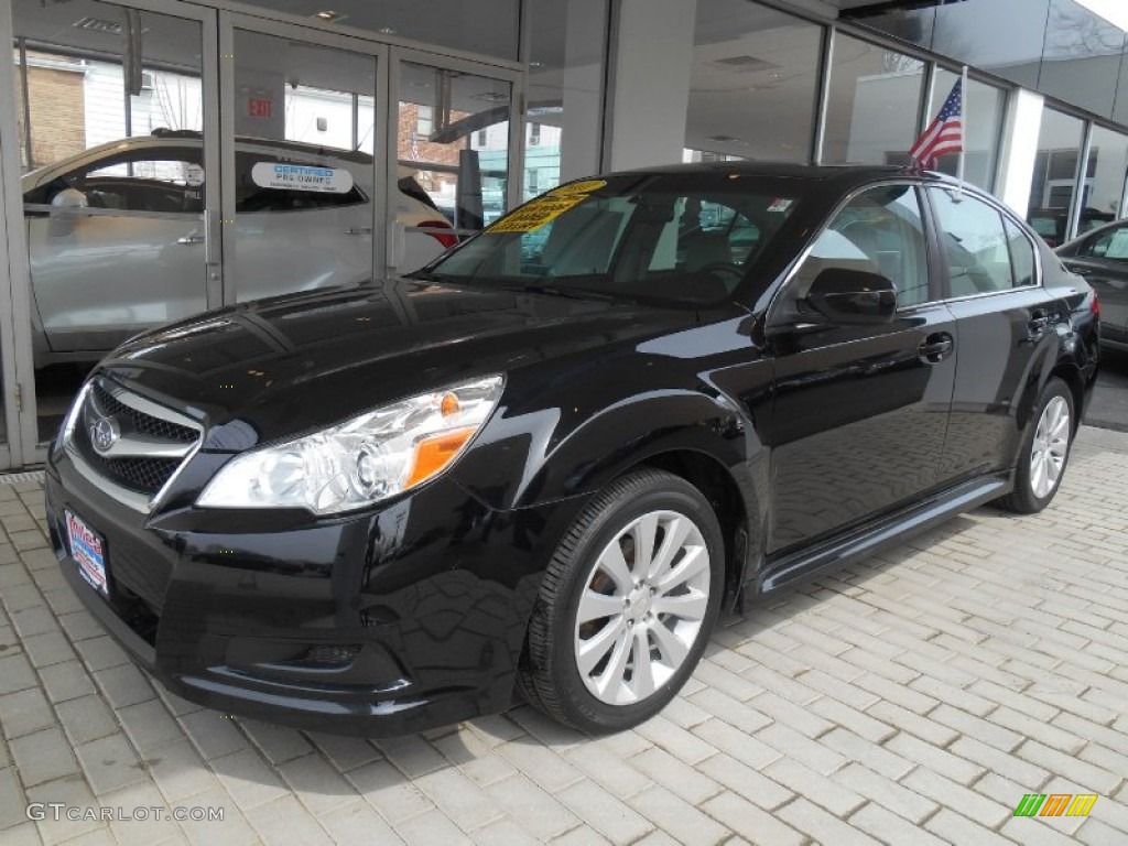 2011 Legacy 2.5i Limited - Crystal Black Silica / Warm Ivory photo #1
