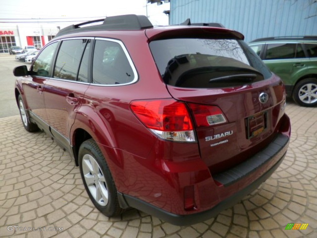 2014 Outback 2.5i Premium - Venetian Red Pearl / Black photo #4