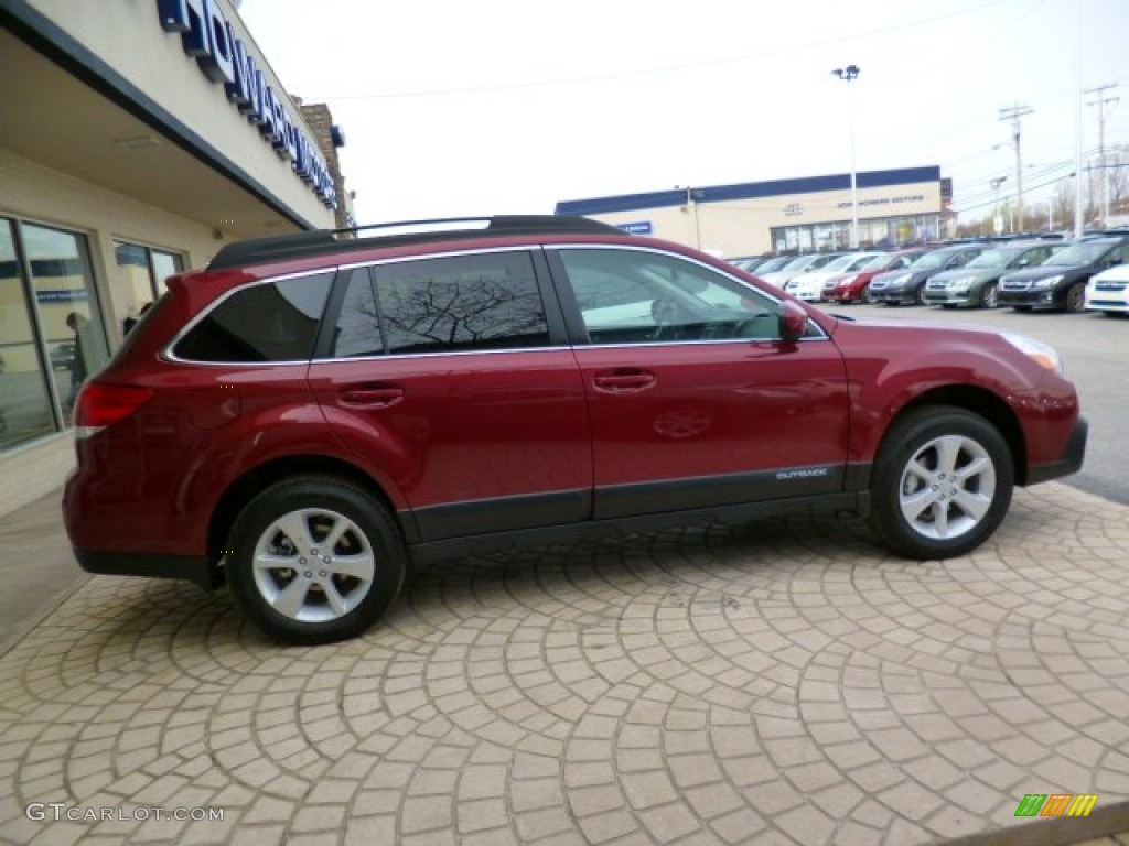 2014 Outback 2.5i Premium - Venetian Red Pearl / Black photo #7