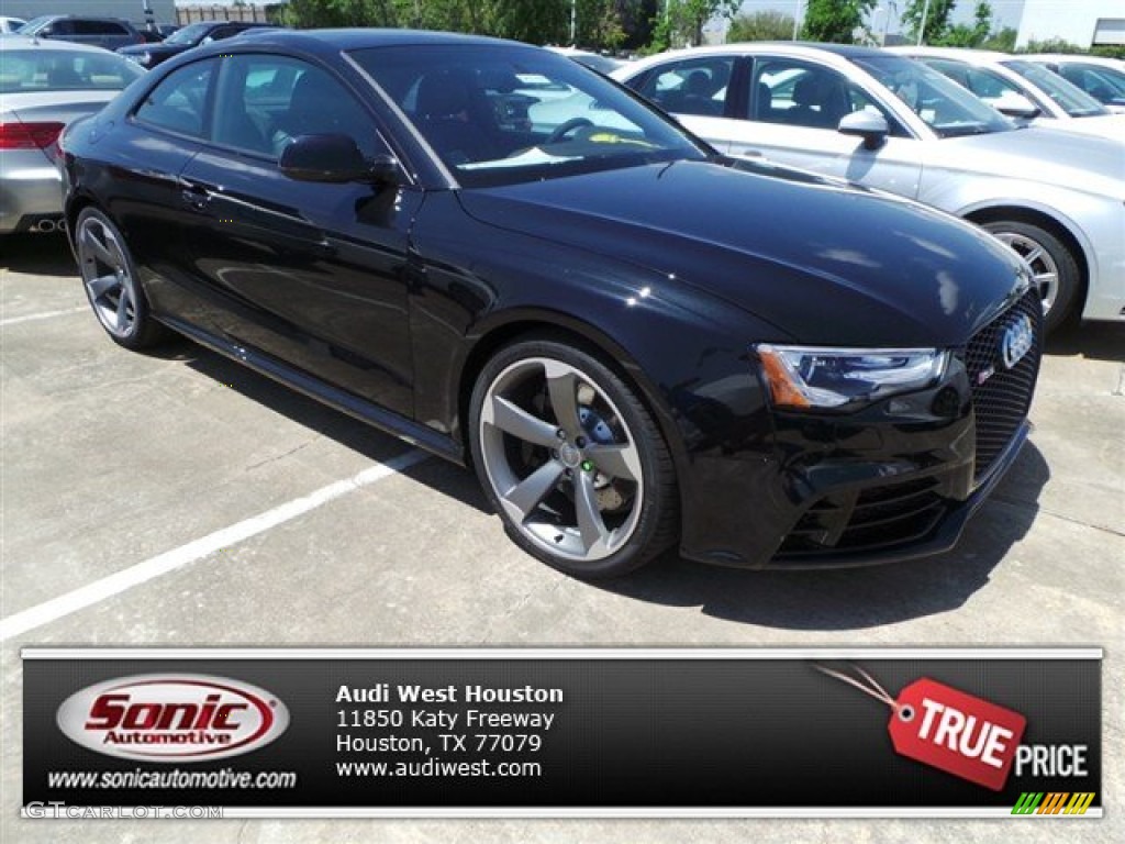 2014 RS 5 Coupe quattro - Phantom Black Pearl / Black Perforated Milano Leather photo #1