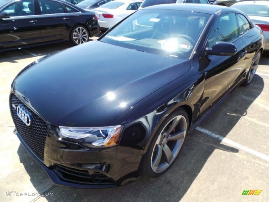 2014 RS 5 Coupe quattro - Phantom Black Pearl / Black Perforated Milano Leather photo #3