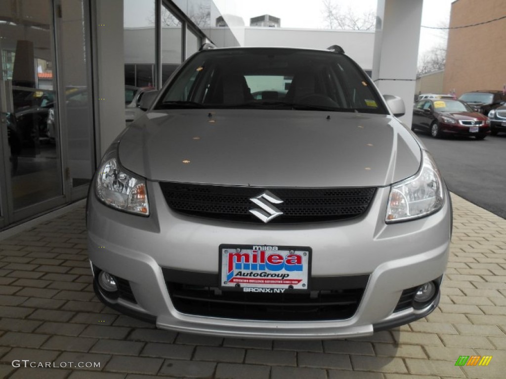 2007 SX4 Sport AWD - Silky Silver Metallic / Black photo #2