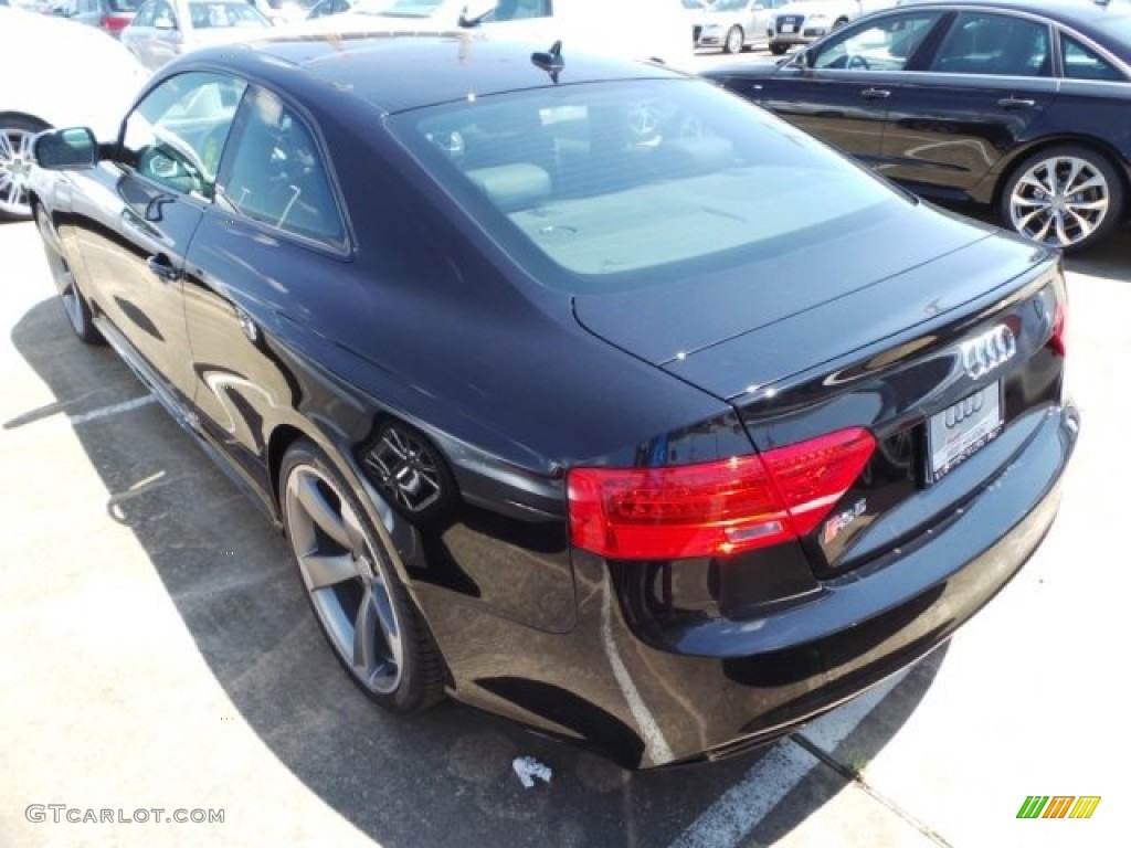 2014 RS 5 Coupe quattro - Phantom Black Pearl / Black Perforated Milano Leather photo #4