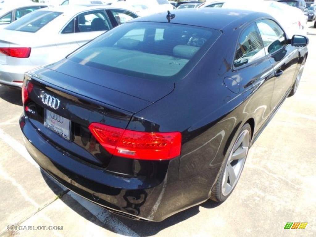 2014 RS 5 Coupe quattro - Phantom Black Pearl / Black Perforated Milano Leather photo #5