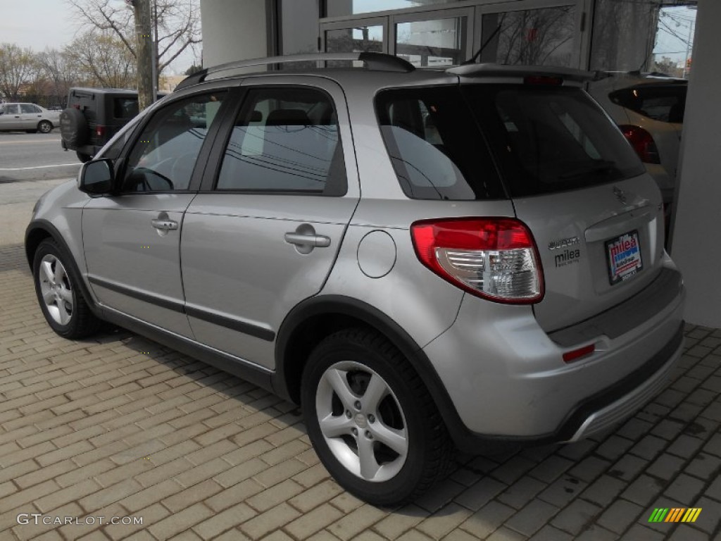2007 SX4 Sport AWD - Silky Silver Metallic / Black photo #5