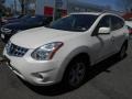 2011 Pearl White Nissan Rogue S AWD  photo #6