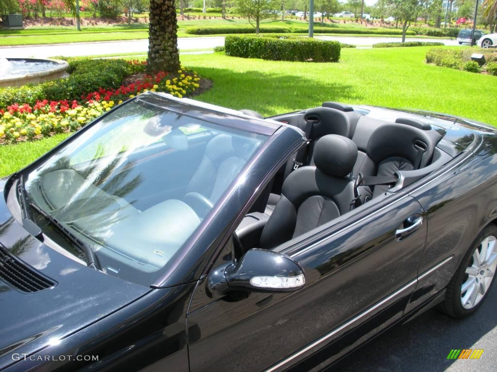 2007 CLK 350 Cabriolet - Black / Black photo #9