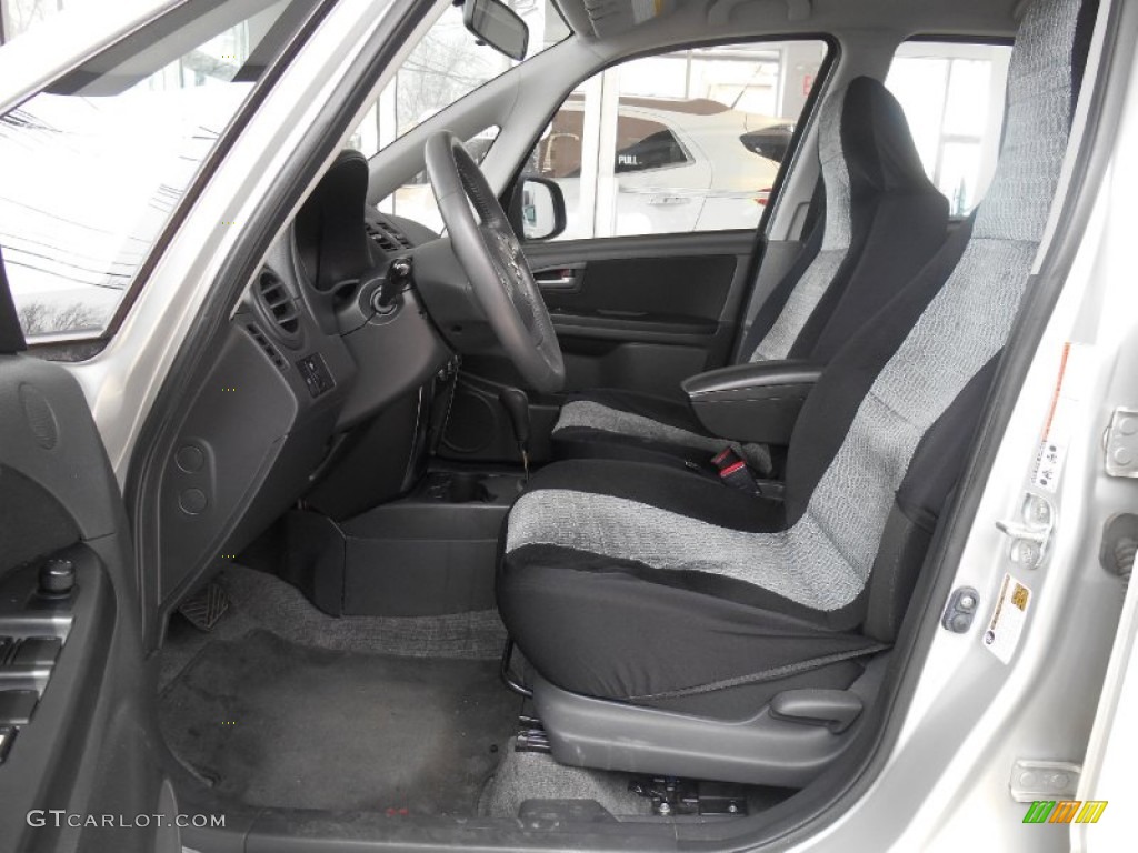 2007 SX4 Sport AWD - Silky Silver Metallic / Black photo #15
