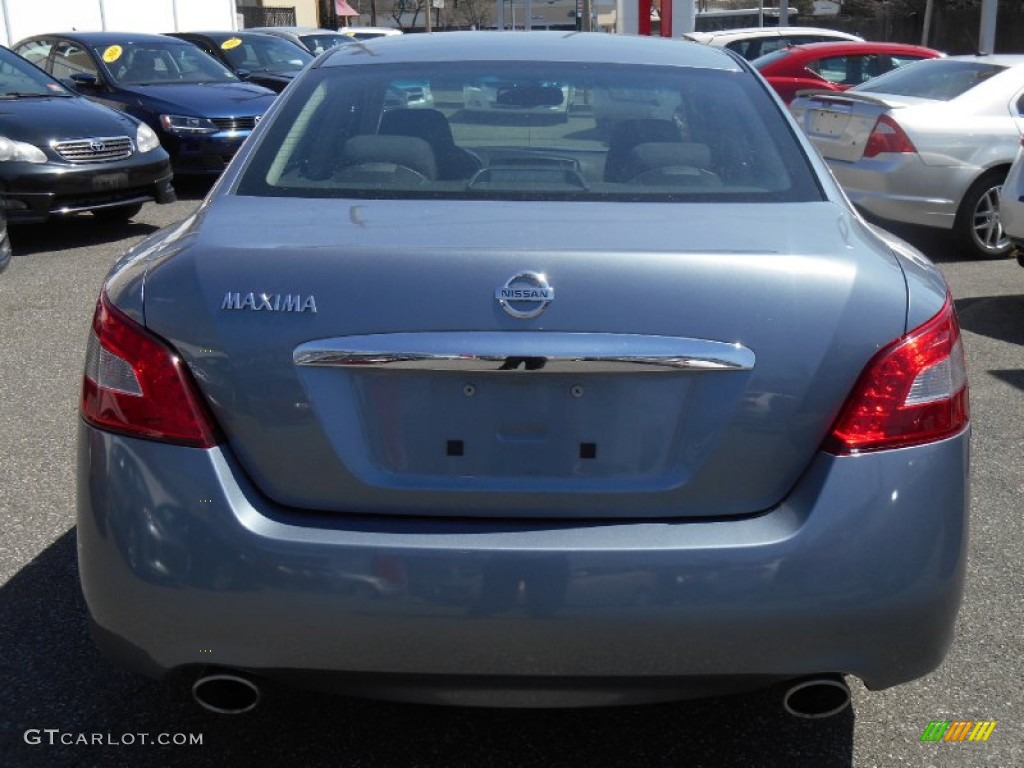 2011 Maxima 3.5 S - Navy Blue / Cafe Latte photo #5