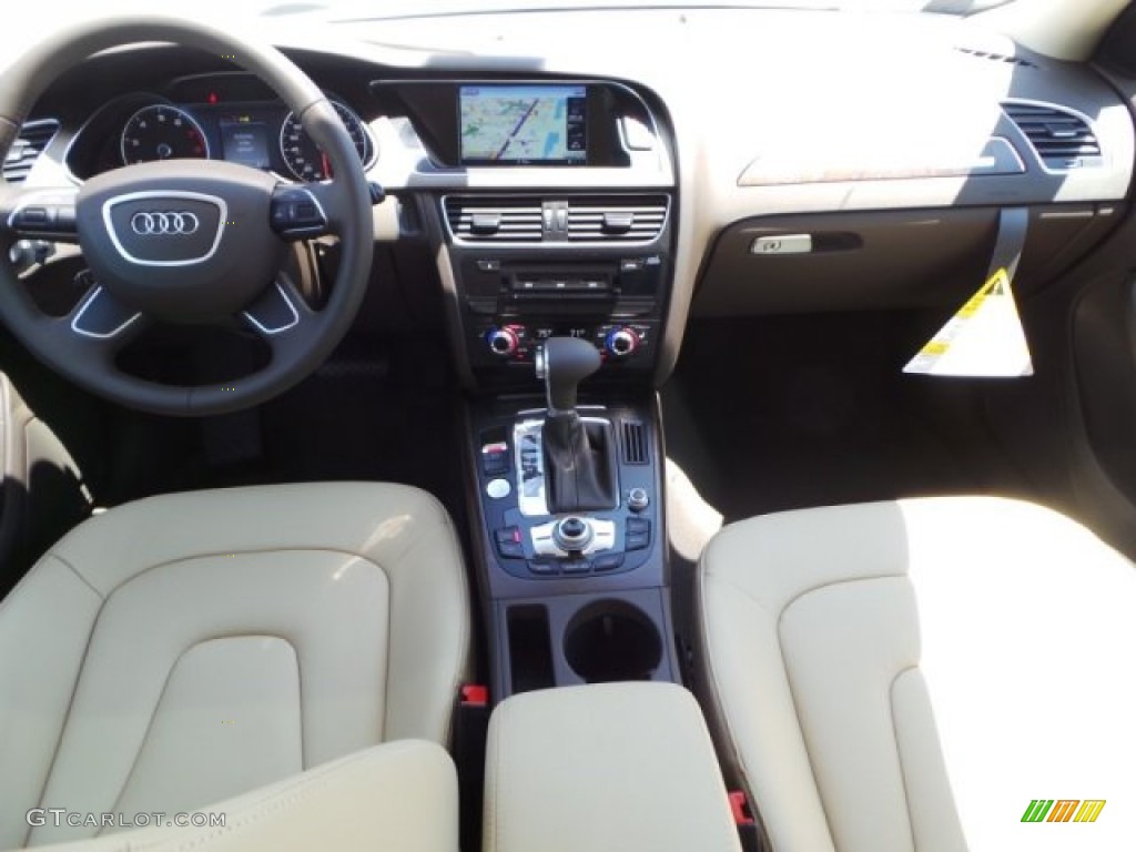 2014 Audi allroad Premium plus quattro Velvet Beige/Moor Brown Dashboard Photo #92698366