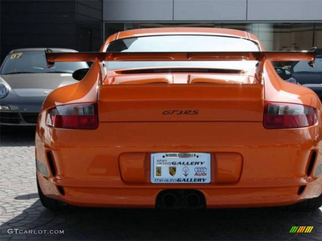 2007 911 GT3 RS - Orange/Black / Black photo #4