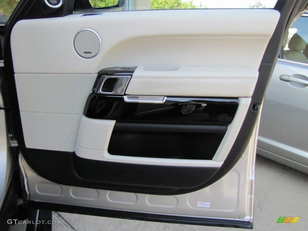 2013 Land Rover Range Rover HSE LR V8 Ivory/Ebony Door Panel Photo #92699594
