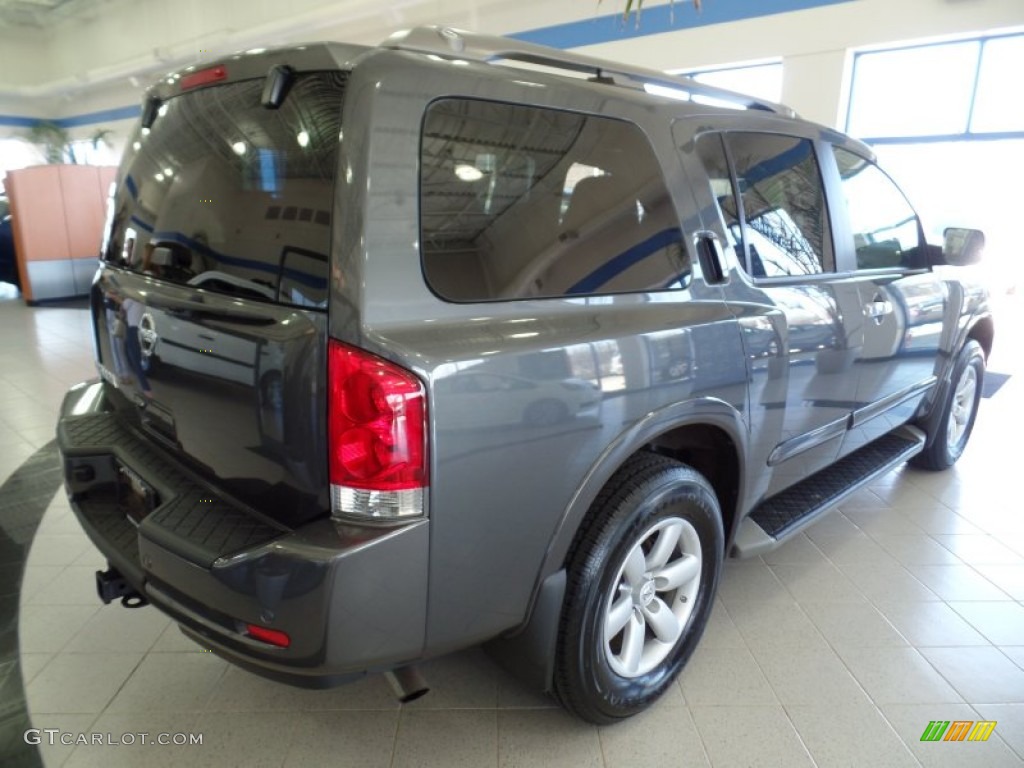 2012 Armada SV 4WD - Lakeshore Slate Blue / Charcoal photo #3