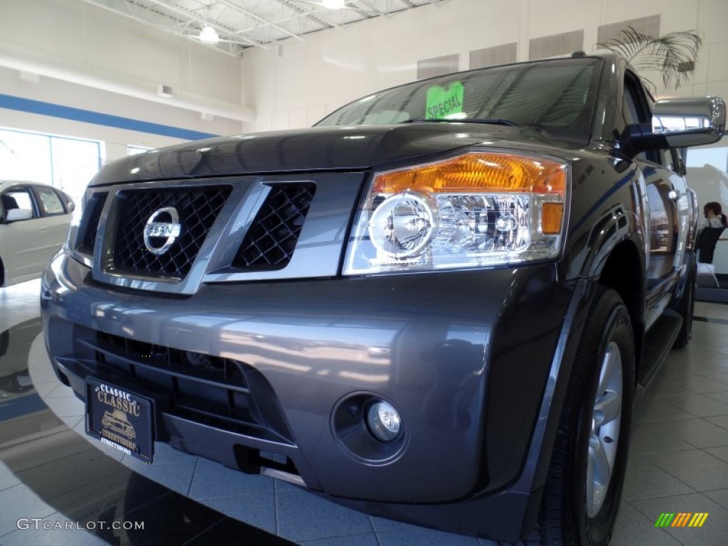 2012 Armada SV 4WD - Lakeshore Slate Blue / Charcoal photo #6