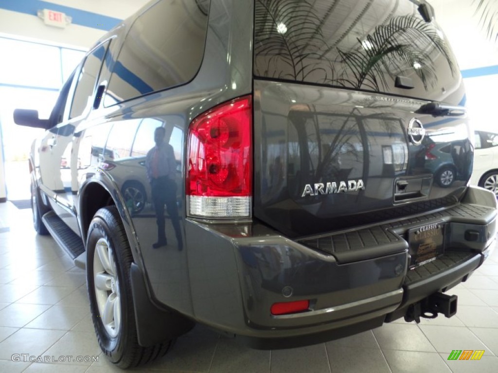 2012 Armada SV 4WD - Lakeshore Slate Blue / Charcoal photo #7