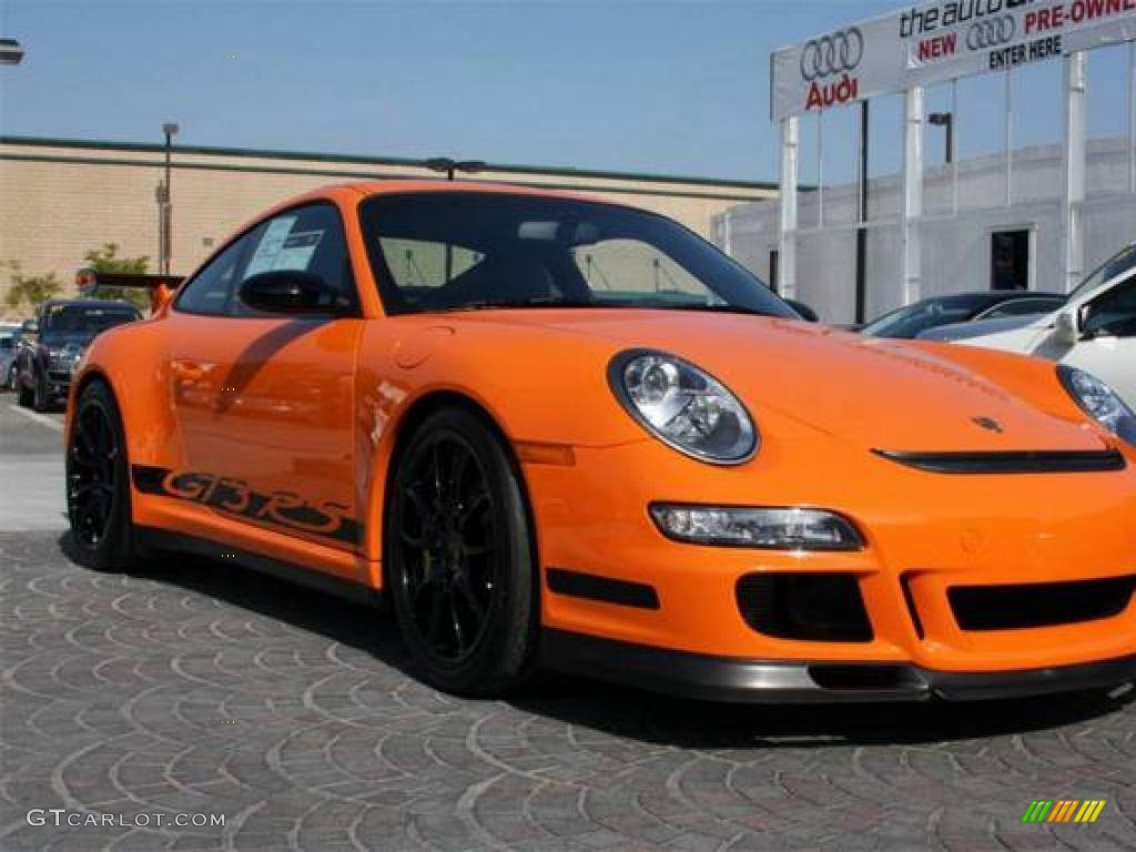 2007 911 GT3 RS - Orange/Black / Black photo #10