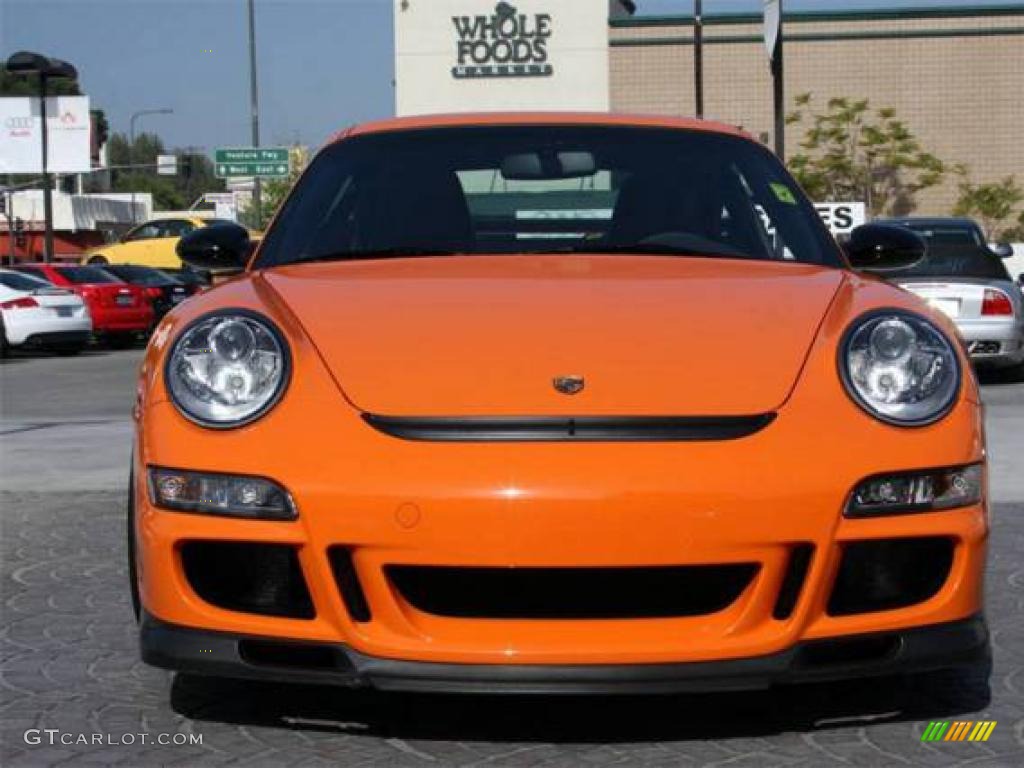 2007 911 GT3 RS - Orange/Black / Black photo #11