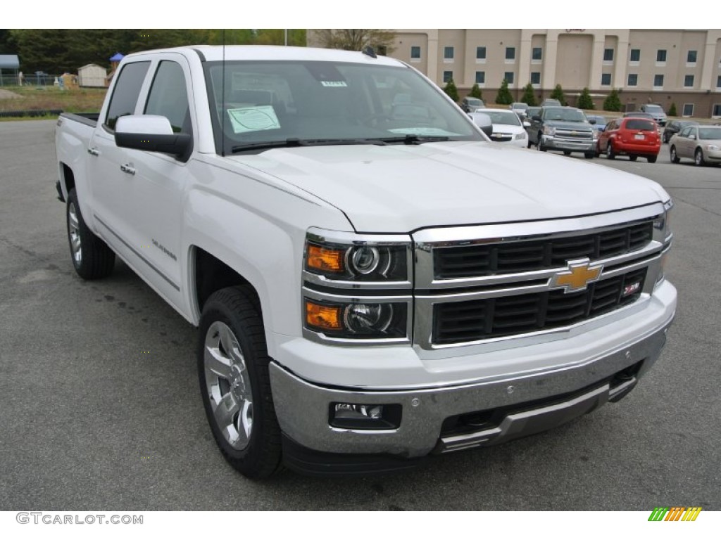 2014 Silverado 1500 LTZ Crew Cab 4x4 - Summit White / Cocoa/Dune photo #1