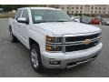 2014 Summit White Chevrolet Silverado 1500 LTZ Crew Cab 4x4  photo #1