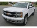 2014 Summit White Chevrolet Silverado 1500 LTZ Crew Cab 4x4  photo #2