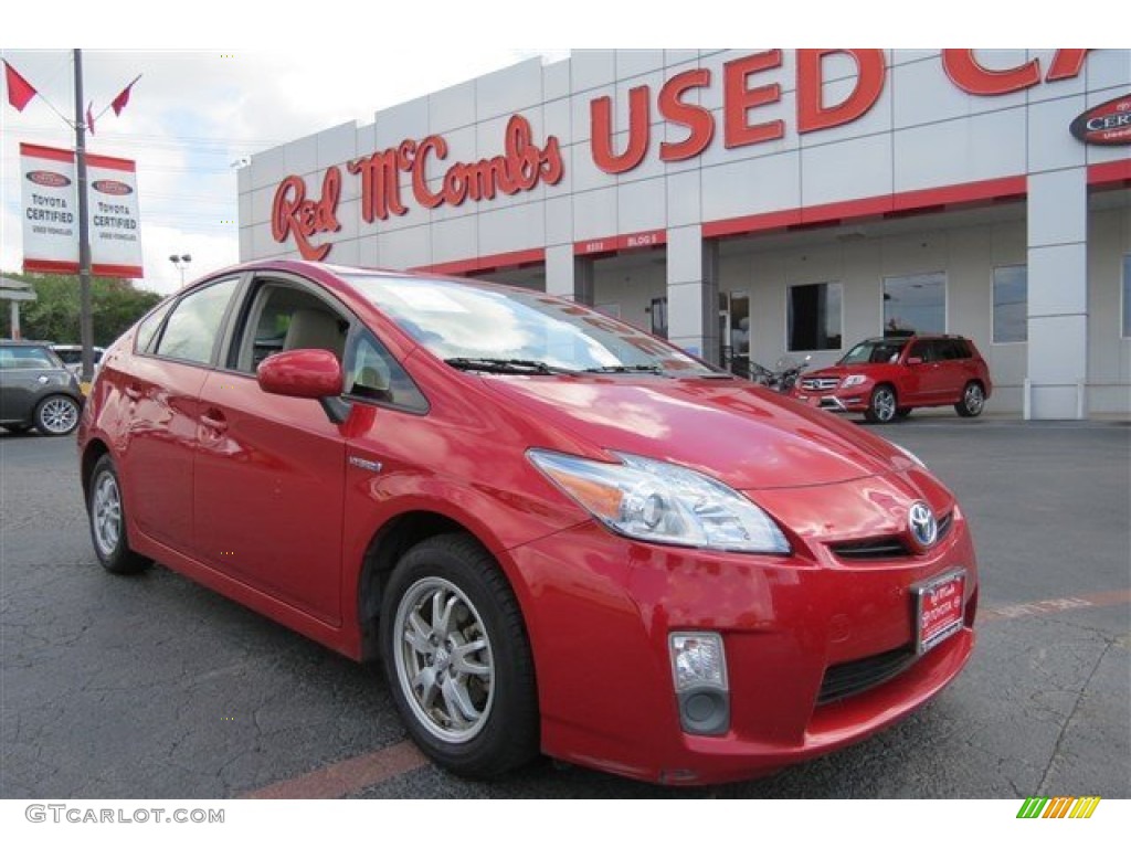 2010 Prius Hybrid IV - Barcelona Red Metallic / Dark Gray photo #1
