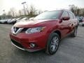 2014 Cayenne Red Nissan Rogue SL AWD  photo #3