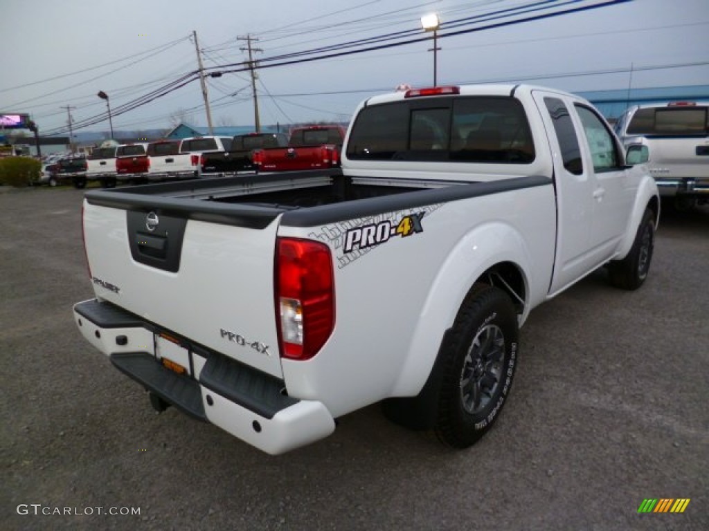 Glacier White 2014 Nissan Frontier Pro-4X King Cab 4x4 Exterior Photo #92710028