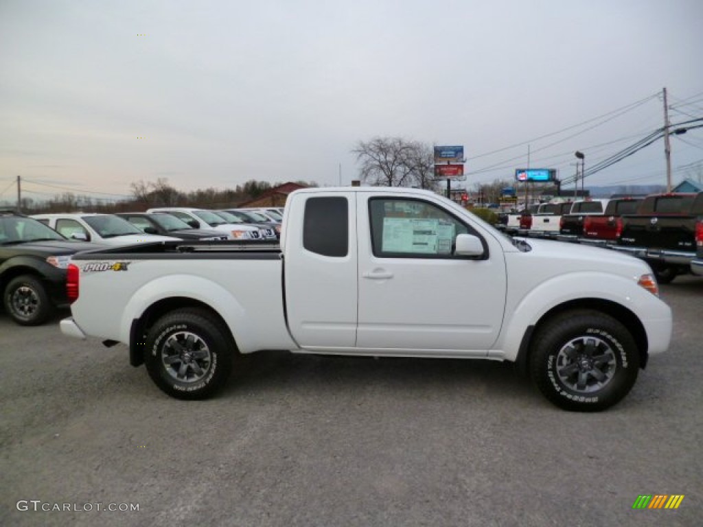 Glacier White 2014 Nissan Frontier Pro-4X King Cab 4x4 Exterior Photo #92710037