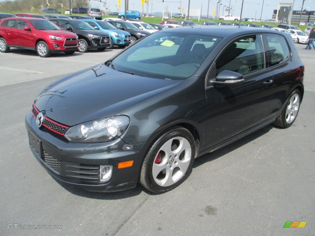 2010 GTI 2 Door - United Gray Metallic / Titan Black Leather photo #3