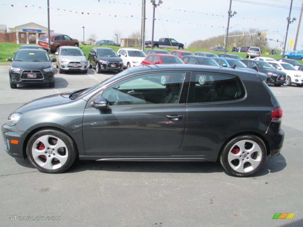 2010 GTI 2 Door - United Gray Metallic / Titan Black Leather photo #4