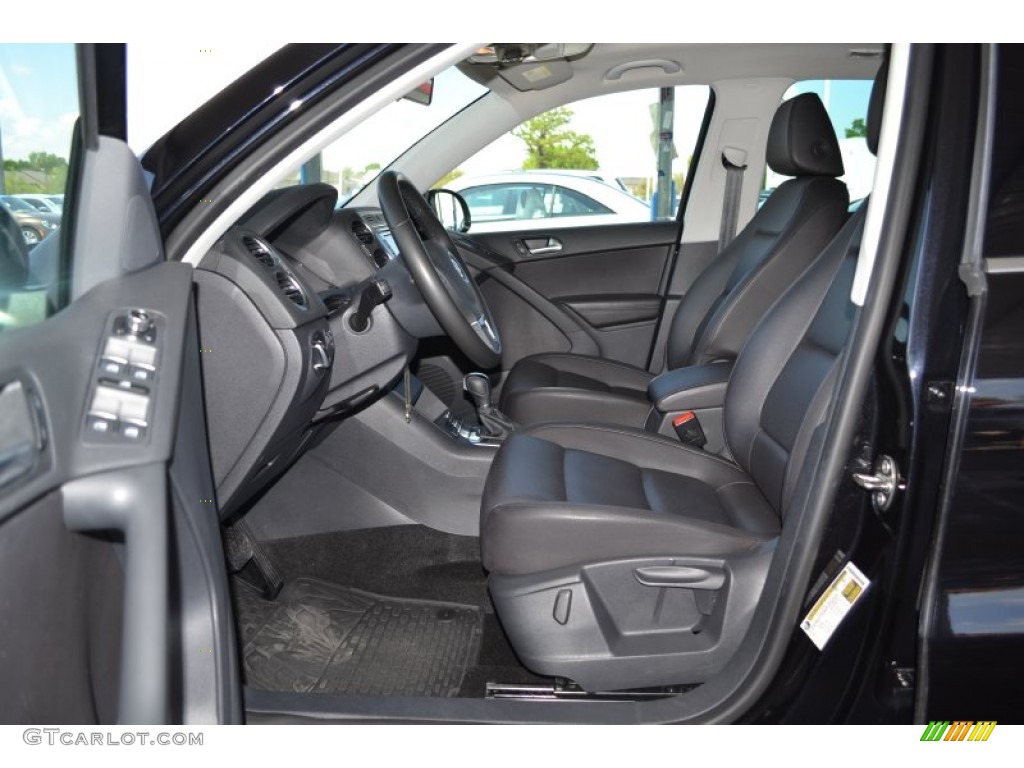 2012 Tiguan SEL - Deep Black Metallic / Black photo #9