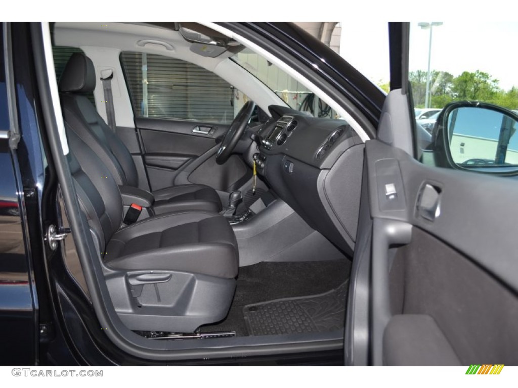 2012 Tiguan SEL - Deep Black Metallic / Black photo #10